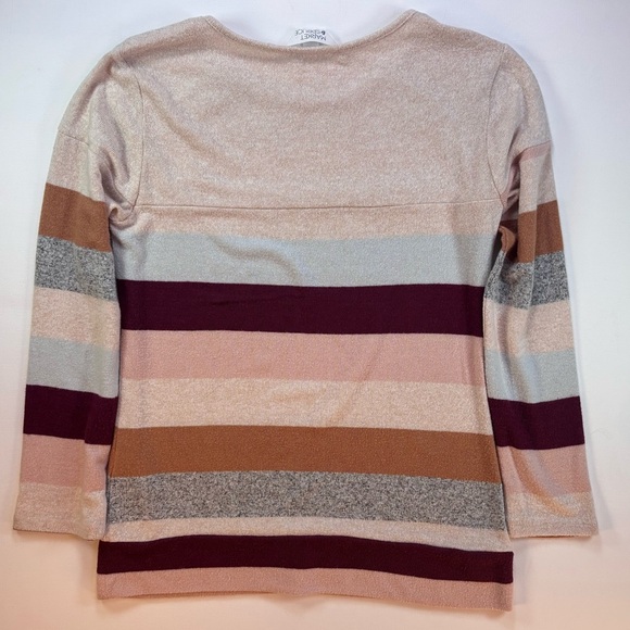 Market & Spruce Women’s Striped Sweater Button Detail Size Petite XS - Picture 4 of 6